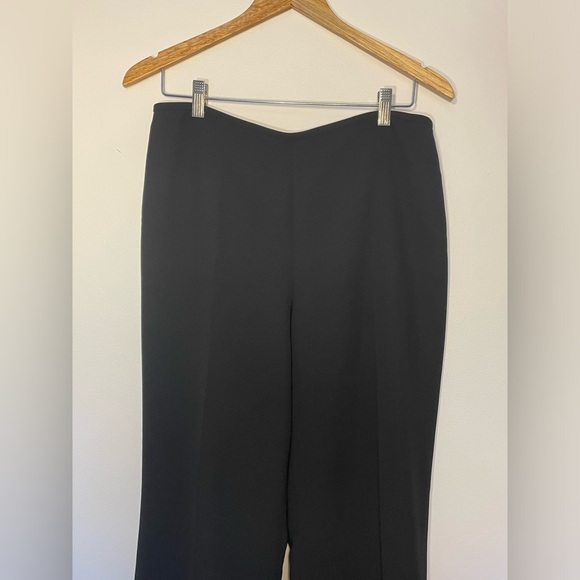 Liz Claiborne Suits Career Dress Wide Leg Pants Black Size 12 - Picture 2 of 8